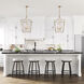 Tracy 4 Light 18 inch Painted Modern Gold Indoor Pendant Ceiling Light